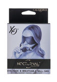 Nocturnal Collection Eye Mask & Breathable Ball Gag - Black
