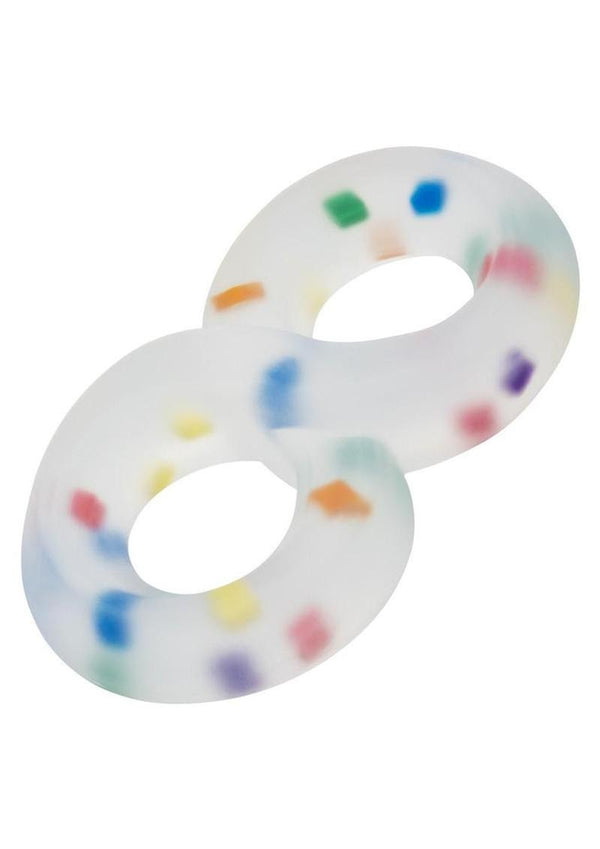 Alpha Liquid Silicone Crazy 8 Party Ring - Multicolor