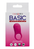 Basic Essentials Rechargeable Ridge Rider Silicone Cock Ring