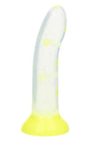 Glow Stick Star Silicone Glow-In-The-Dark Dildo - Yellow