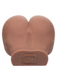 Stroke It Vibrating Twerking Rechargeable BBL Masturbator - Pussy & Ass - Chocolate