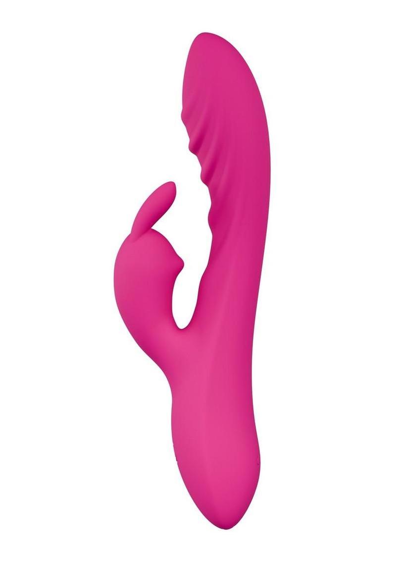 Sexy Things Wild Lust Rechargeable Silicone Rabbit Vibrator - Pink