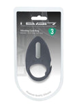 Levelz Adjustable Vibrating Silicone Rechargeable Cock Ring - Black