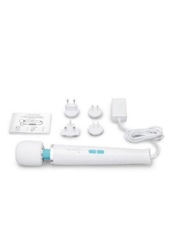 Le Wand Classique Silicone Plug In Wand - White