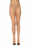 Leg Avenue Spandex Sheer Cuban Heel Backseam Tights -O/S - Nude