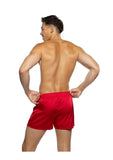 Playboy Men's Burnout Bunny Boxer Briefs  - Red