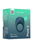 We-Vibe Pivot 2 Rechargeable Silicone Vibrating Cock Ring - Slate
