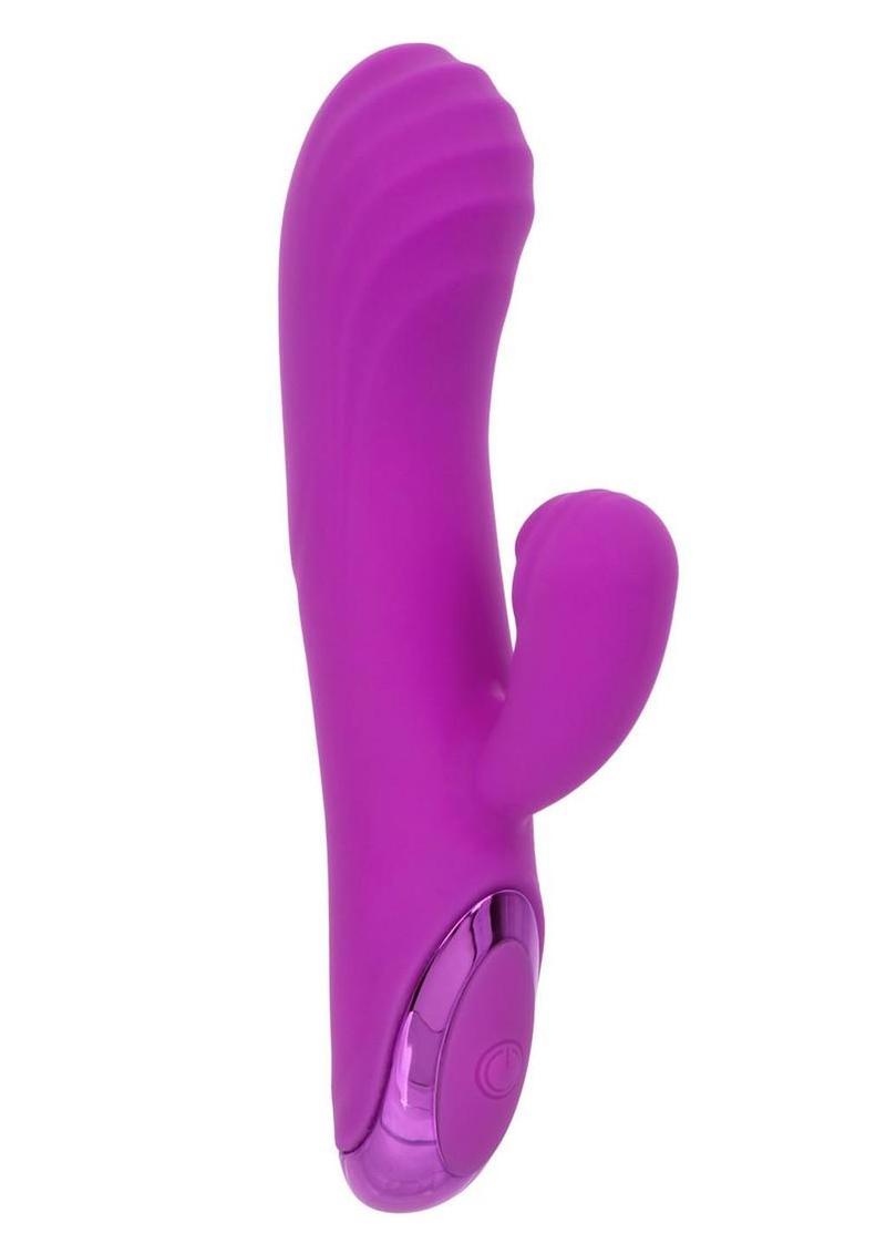 Kroma Turbo Passion Rechargeable Silicone Dual Stimulator - Purple