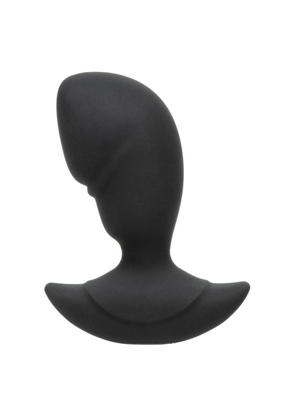 Rock Bottom Rumbling Stud Rechargeable Silicone Anal Probe - Black