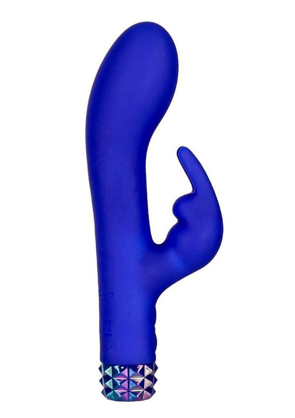 M'Lady Rechargeable Silicone Bunny Vibrator - Blue