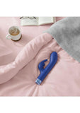 M'Lady Rechargeable Silicone Bunny Vibrator - Blue