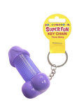 Super Fun Penis Slinky Keychain - Purple