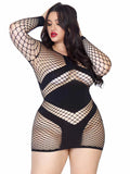 Take Charge Plus Fishnet Dress