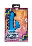 California Dreaming Summer Lovin' Frisco Fantasy Rechargeable Silicone Dual Stimulating Vibrator - Blue