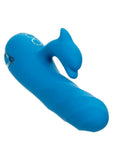 California Dreaming Summer Lovin' Frisco Fantasy Rechargeable Silicone Dual Stimulating Vibrator - Blue