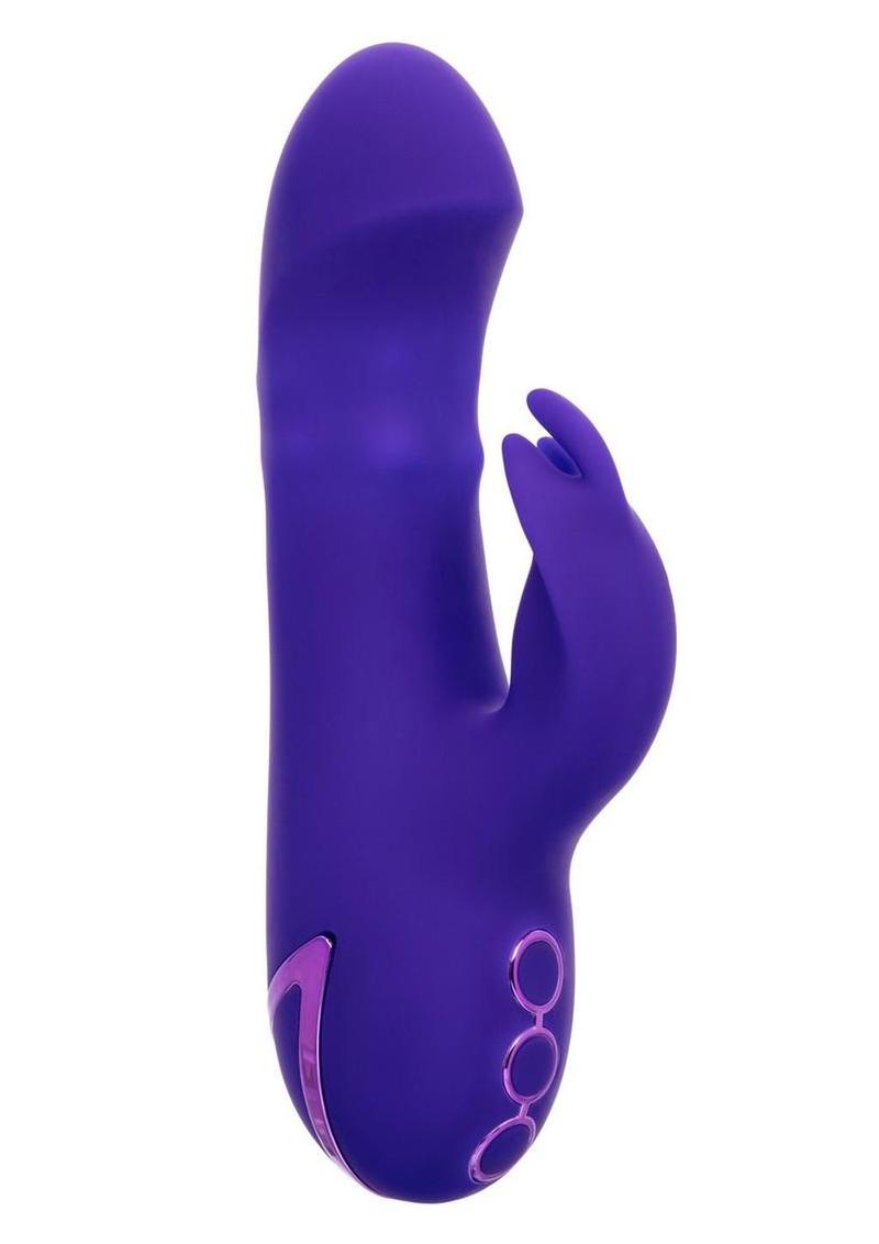 California Dreaming Summer Lovin' Haight Ashbury Hottie Rechargeable Silicone Dual Stimulating Vibrator - Purple