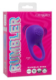 Rumbler Rumble Rechargeable Silicone Cock Ring - Purple