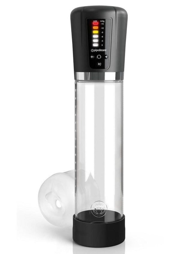Pump Worx Rock Hard Auto Rechargeable Pump - Clear/Black