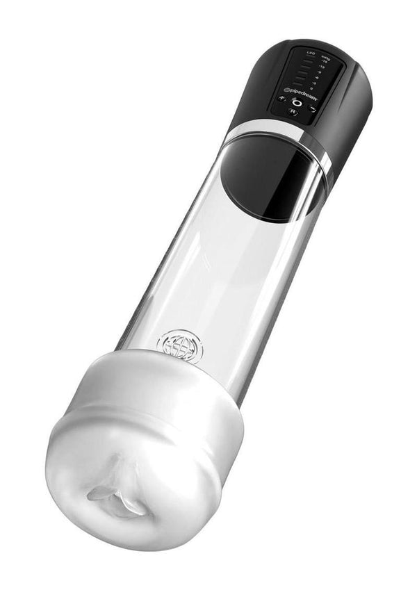 Pump Worx Rock Hard Auto Rechargeable Pump - Clear/Black