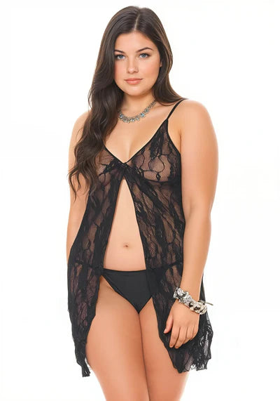 Plus Only Yours Babydoll Chemise Set