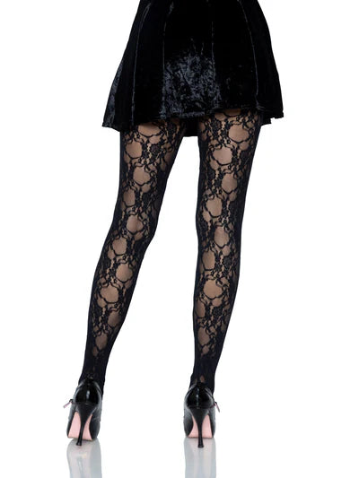 Tori Floral Lace Tights