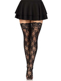 Bree Floral Lace Thigh Highs