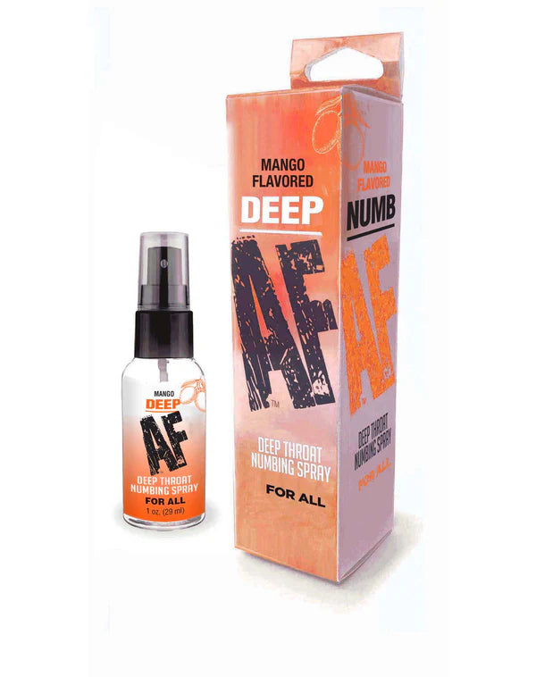 Deep AF Deep Throat Numbing Spray- Mango, 1oz