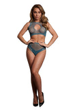 Duo Net Key-Hole Bra Set