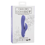 CalExotics Connect App Compatible Dual Stimulator Rechargeable Silicone Rabbit Vibrator