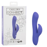 CalExotics Connect App Compatible Dual Stimulator Rechargeable Silicone Rabbit Vibrator