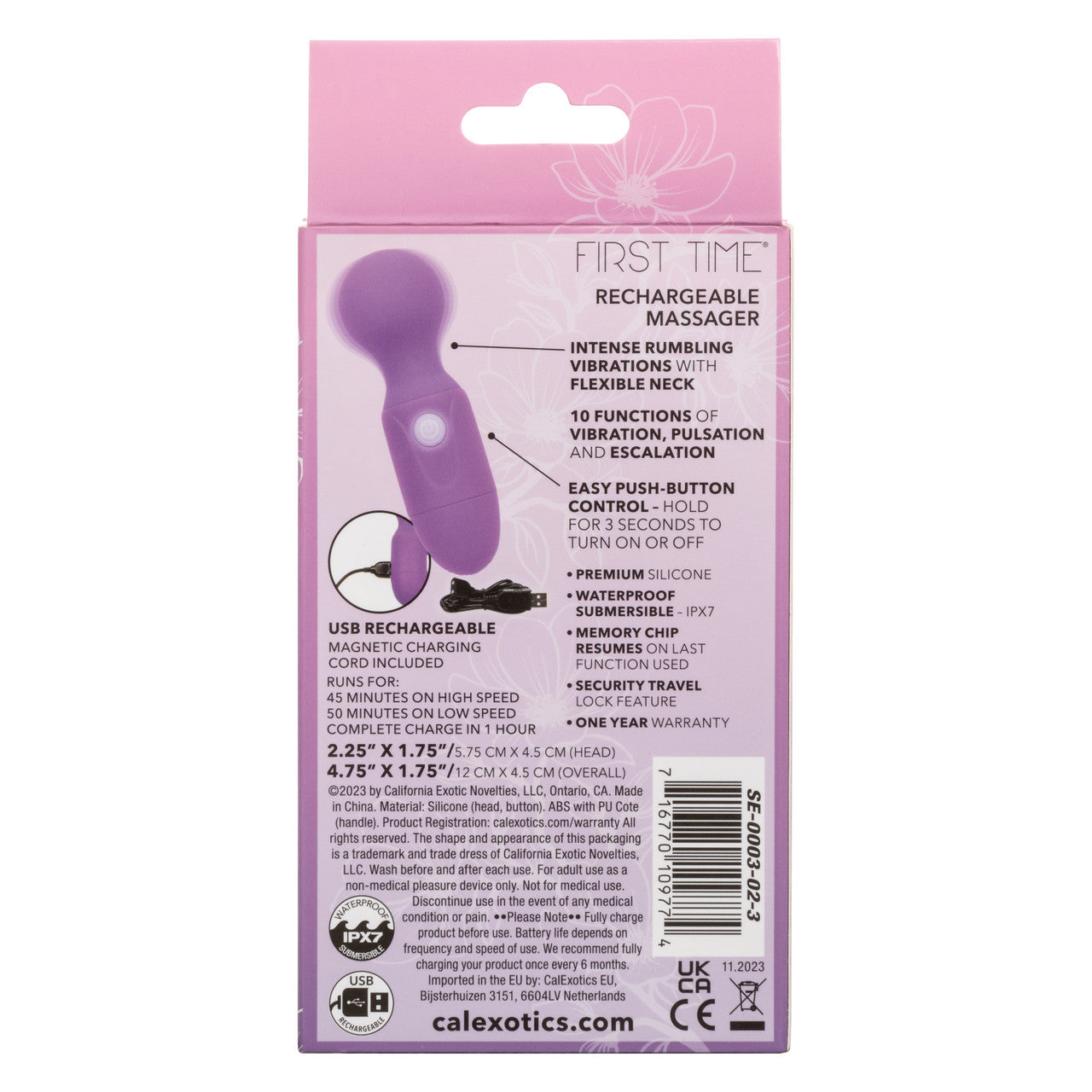 First Time® Rechargeable Massager