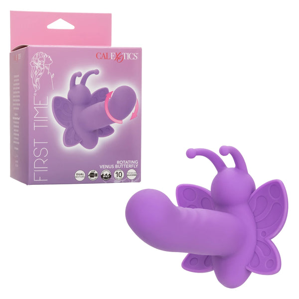 First Time Rotating Venus Butterfly Rechargeable Silicone Stimulator