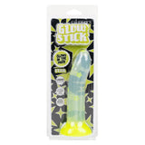 Glow Stick Star Silicone Glow-In-The-Dark Dildo - Yellow