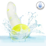 Glow Stick Star Silicone Glow-In-The-Dark Dildo - Yellow