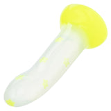 Glow Stick Star Silicone Glow-In-The-Dark Dildo - Yellow