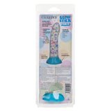 Glow Stick Party Silicone Glow-In-The-Dark Dildo with Suction - Blue