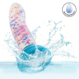 Glow Stick Party Silicone Glow-In-The-Dark Dildo with Suction - Blue