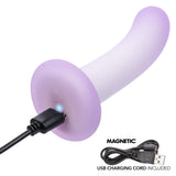 Lavender Haze Slender Curved Rechargeable Silicone Probe - Purple