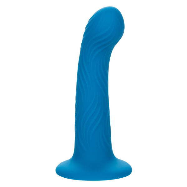 Wave Rider Ripple Silicone Anal Plug - Blue