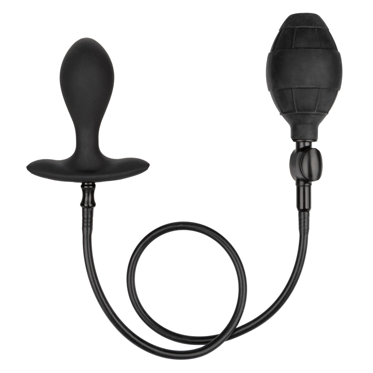 Weighted Silicone Inflatable Plug - Black