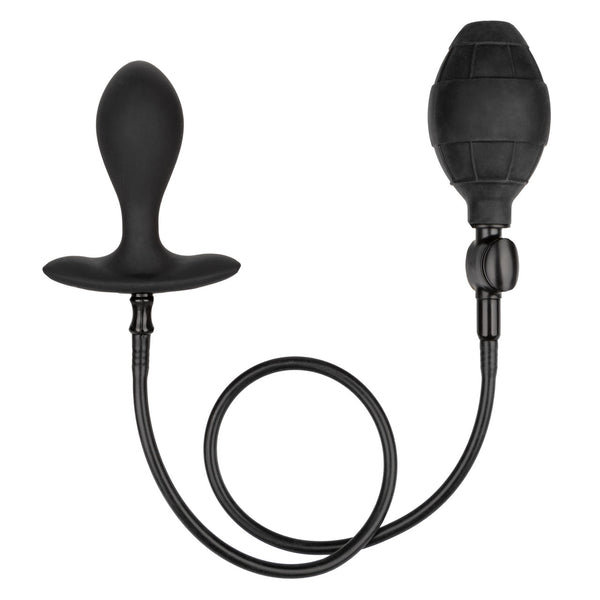 Weighted Silicone Inflatable Plug - Black