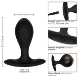 Weighted Silicone Inflatable Plug - Black