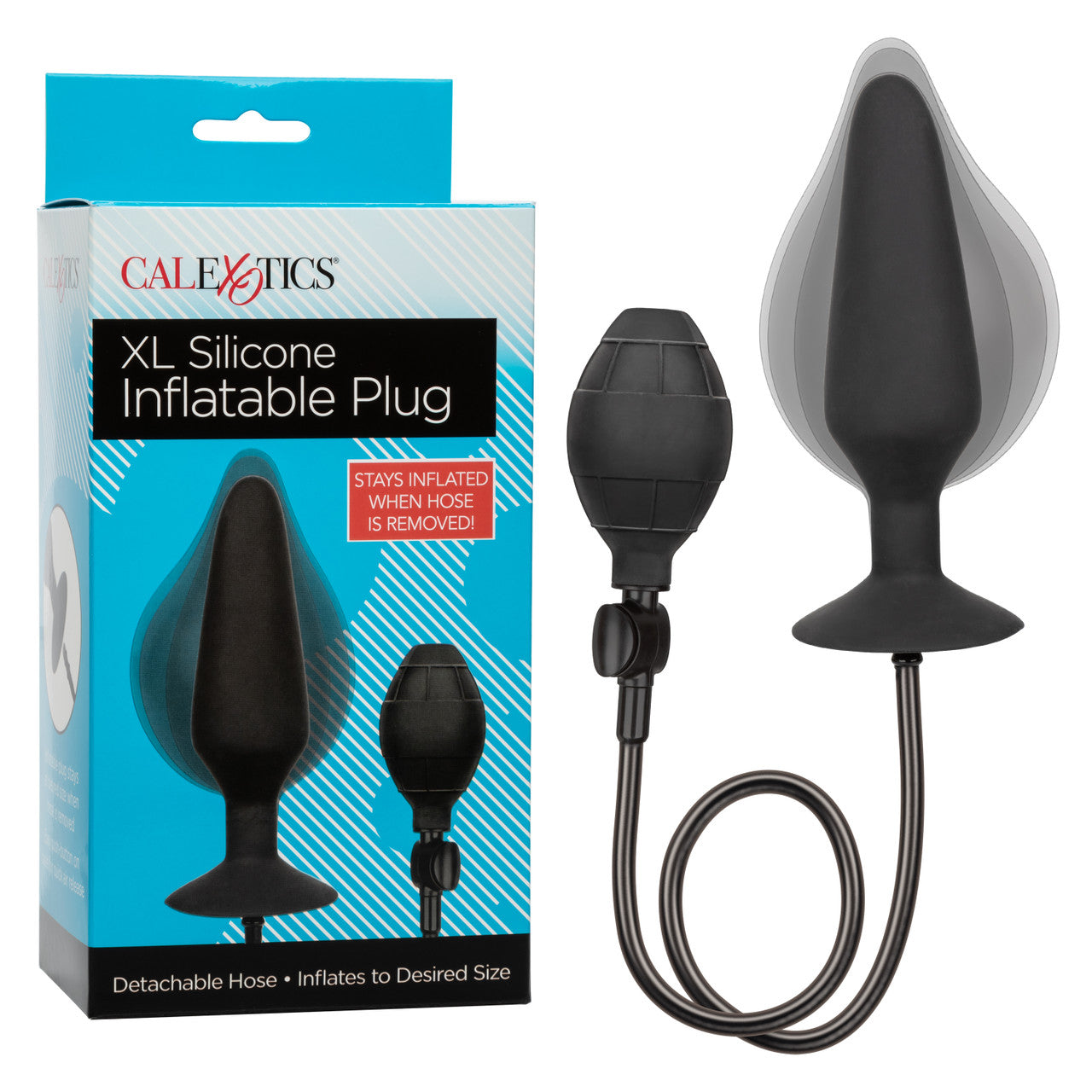 Silicone Inflatable Plug - X Large Black