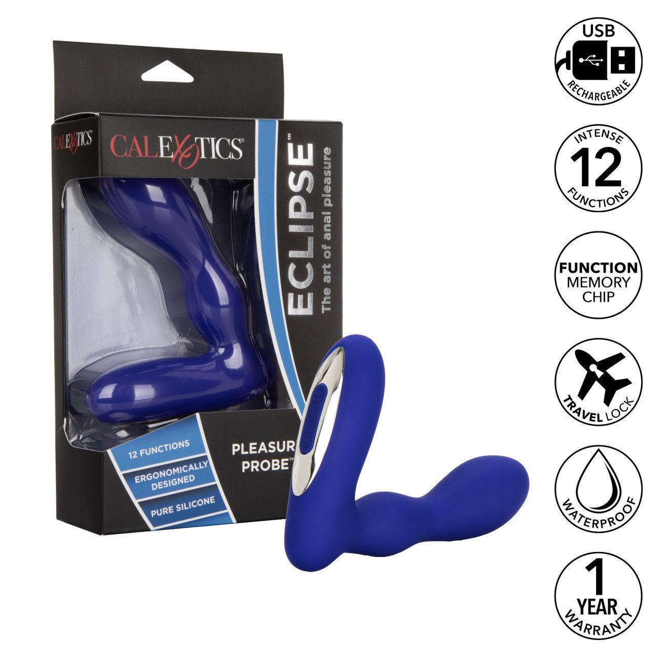 Silicone Wireless Pleasure Probe - Blue
