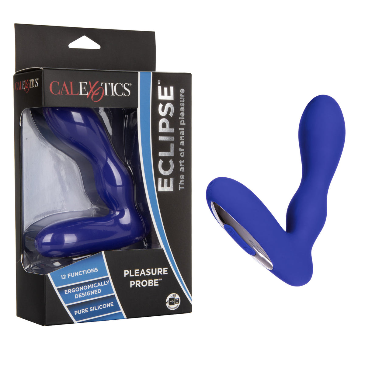 Silicone Wireless Pleasure Probe - Blue