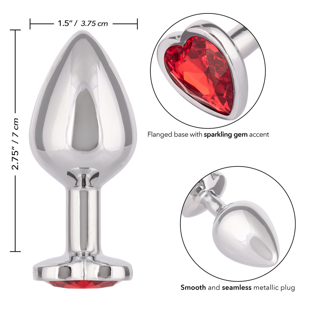 Jewel Large Ruby Heart Plug The Love Store Online Jewel Large Ruby Heart Plug The Love Store Online