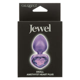 Jewel Small Amethyst Heart Plug