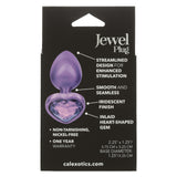 Jewel Small Amethyst Heart Plug