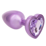 Jewel Small Amethyst Heart Plug