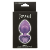 Jewel Large Amethyst Heart Plug